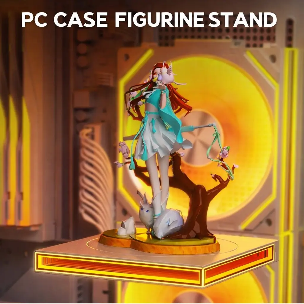 FIGURE STAND ARGB JUNGLE LEOPARD 120MM 5V 3PIN WHITE